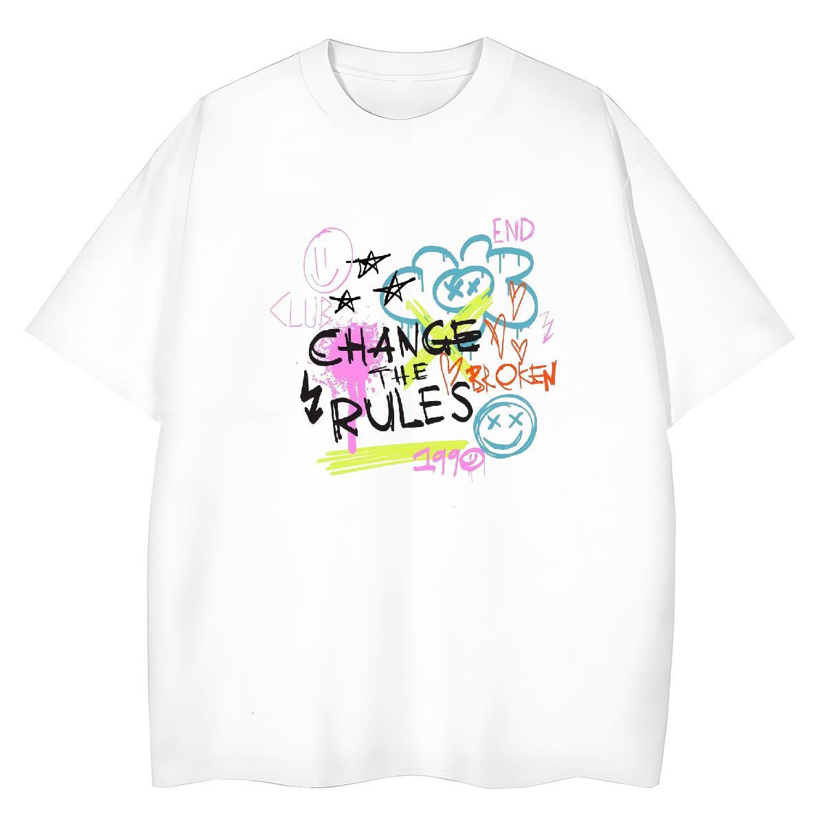 Cool Men Tees Sports Casual 230g Pure Cotton Custom Printed O Neck Short Sleeves letter Men T Shirts Brand Tshirts
