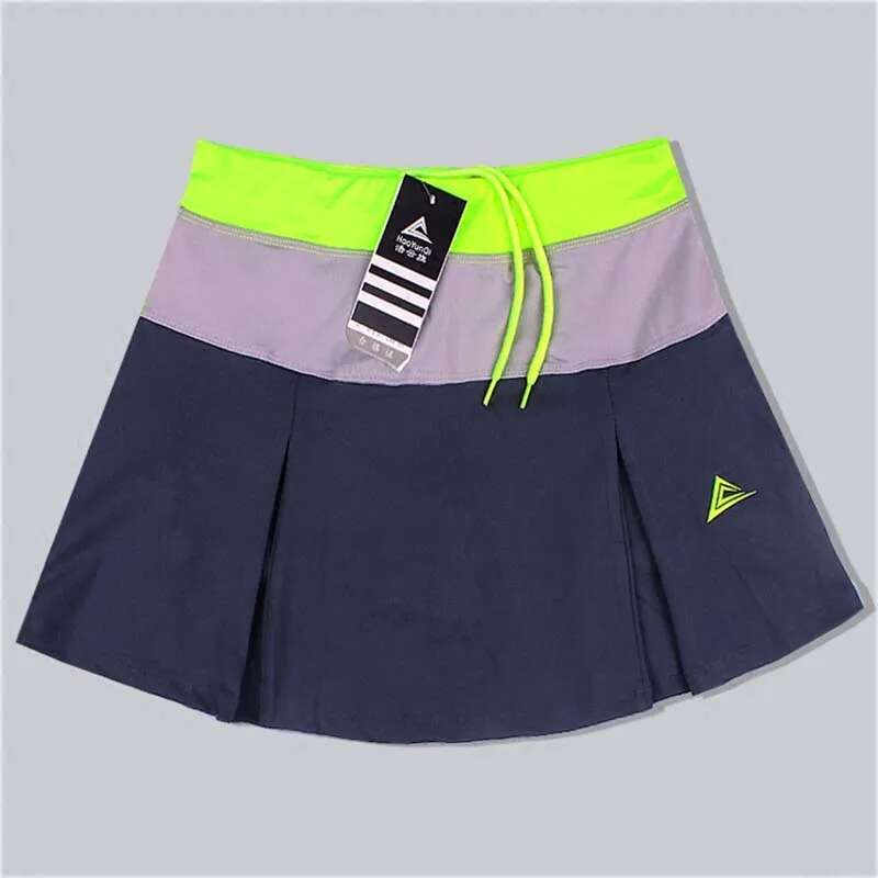 Skirt Tennis Spring Summer Women Sports Badminton Skorts Quick Dry Patchwork Female Training Skirts with Safety Shorts s