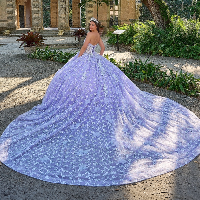 Lilac Quinceanera Dresses Lace Applique Tull Sweet 16 Years Birthday Dress Mexican Prom Gown 2025 Vestidos 15 De XV Anos