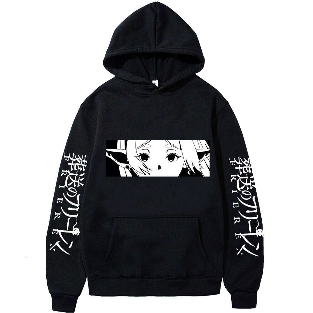 Anime Haruku Beyond Journey's End Women Sweatshirts Frieren Eyes Printed Hoodies Plus Size Long Sleeve Casual Pullovers