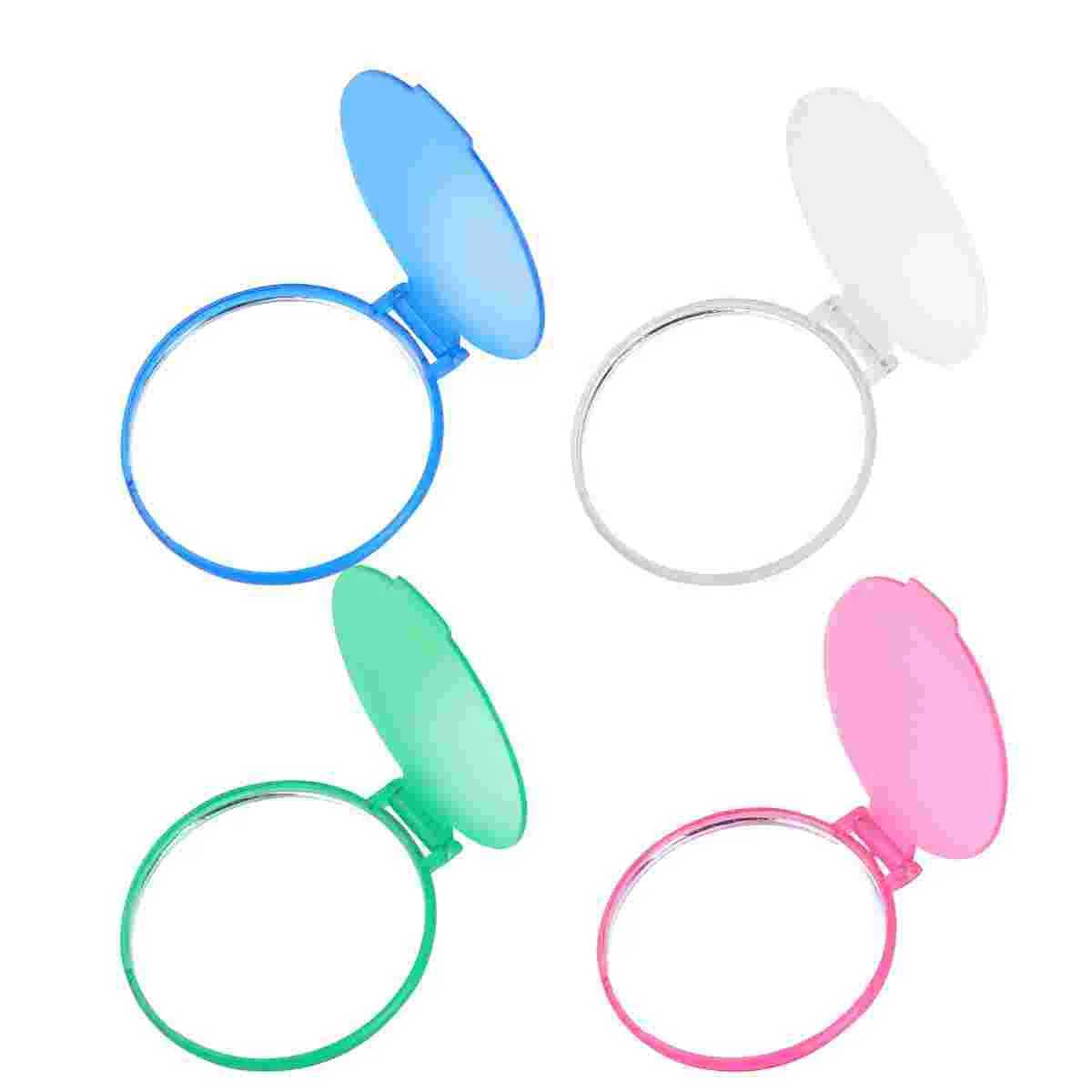 12 piece makeup mirror compact circular mirror small pocket wallet mirror loose 2 4-inch handheld folding mirror W240813