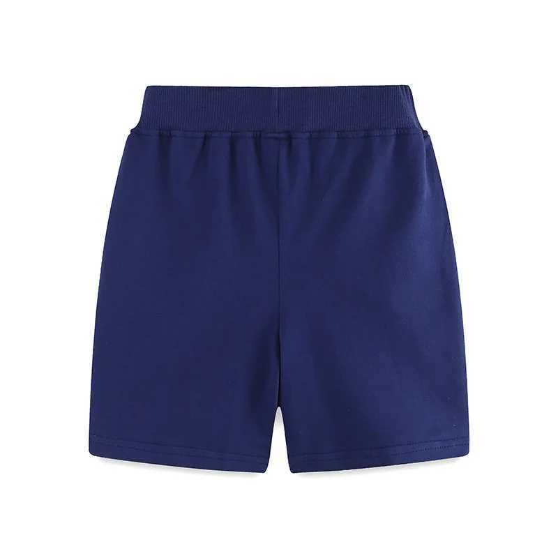 One piece summer boys casual knitted pure cotton solid color five cent shorts can be used for 2-7Y W240813