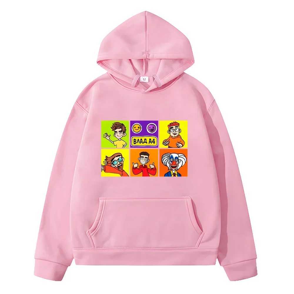 4 Children Hoodies Autumn Sweatshirt Vlad A4 anime hoodie Fleece Pullover y2k sudadera boys girl clothes Children clothingY240814