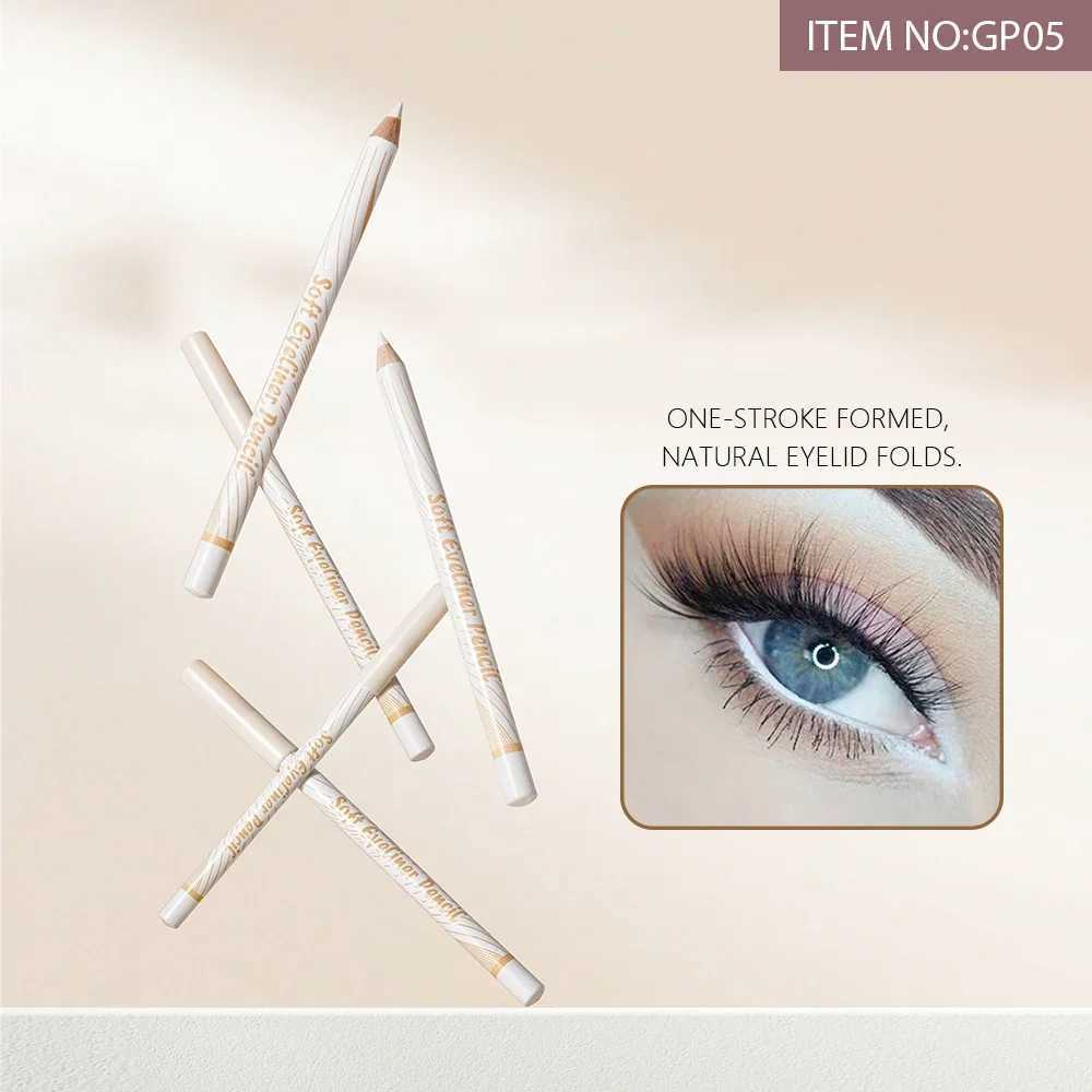 Matte White Eyeliner Pen Lying Silkworm Pencil Brighten Corners Of The Eyes Ultra-thin Waterproof Pigment Smooth Eyeshadow Stick Y240813