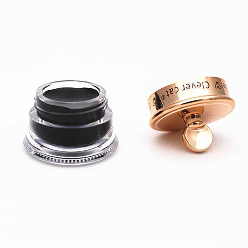 Makeup Set Long Lasting 1pcs Eye Liner Gel + 1pcs Make Up Brush Waterproof Black Eyeliner Crayon Yeux New Y240813