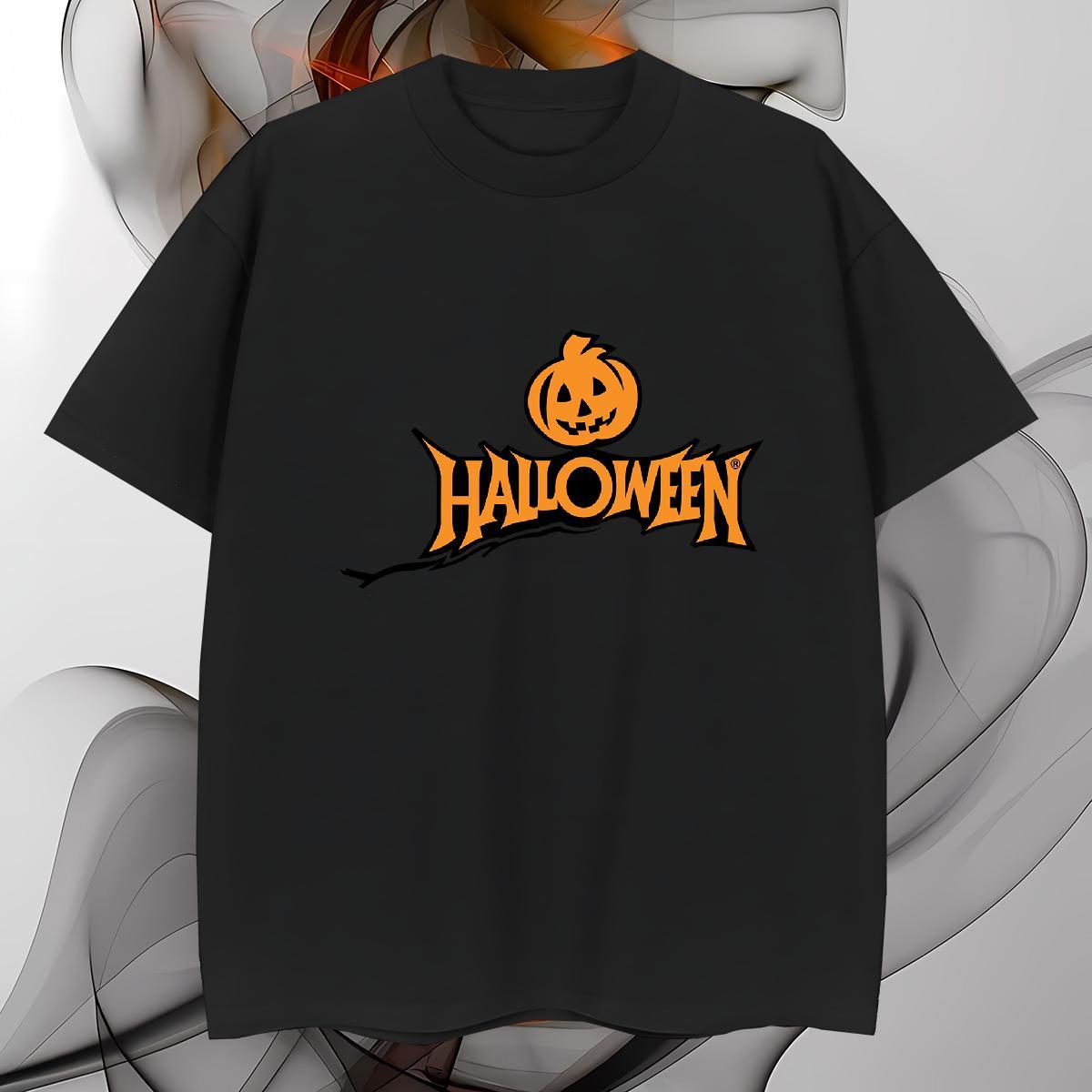 Popular Mens T Shirts pumpkin Crew Neck Breathable Outdoor DIY Logo Oversized 230g Pure Cotton Tshirts Classic Clothes