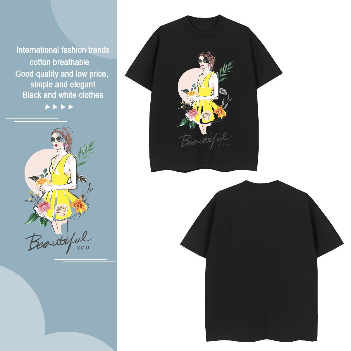 T shirt 230g Cotton person Sports Casual Breathable Crew Neck Oversized 4XL Men Tshirts Designer Fashion Cool Design Tees Shirts