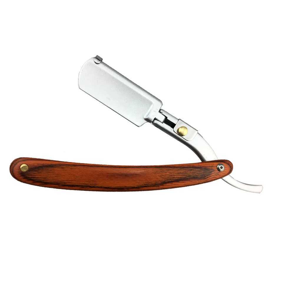 Shavers for Men Razor Razors Men Safe Colored Wood Old Fashioned Metal Shaving Manual WoodenM240814