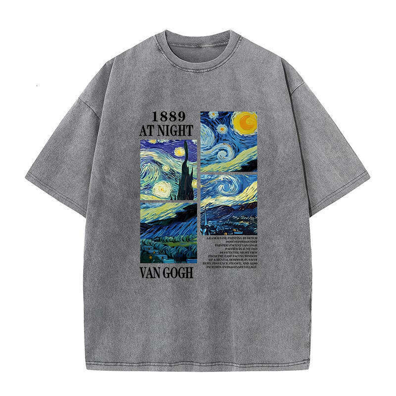 Painting Art Printed T-shirts for Men Women Vintage Popular T Shirts Haruku Aesthetics Trendy Tees Spring Summer Cotton Tshirt rendy ees shirt