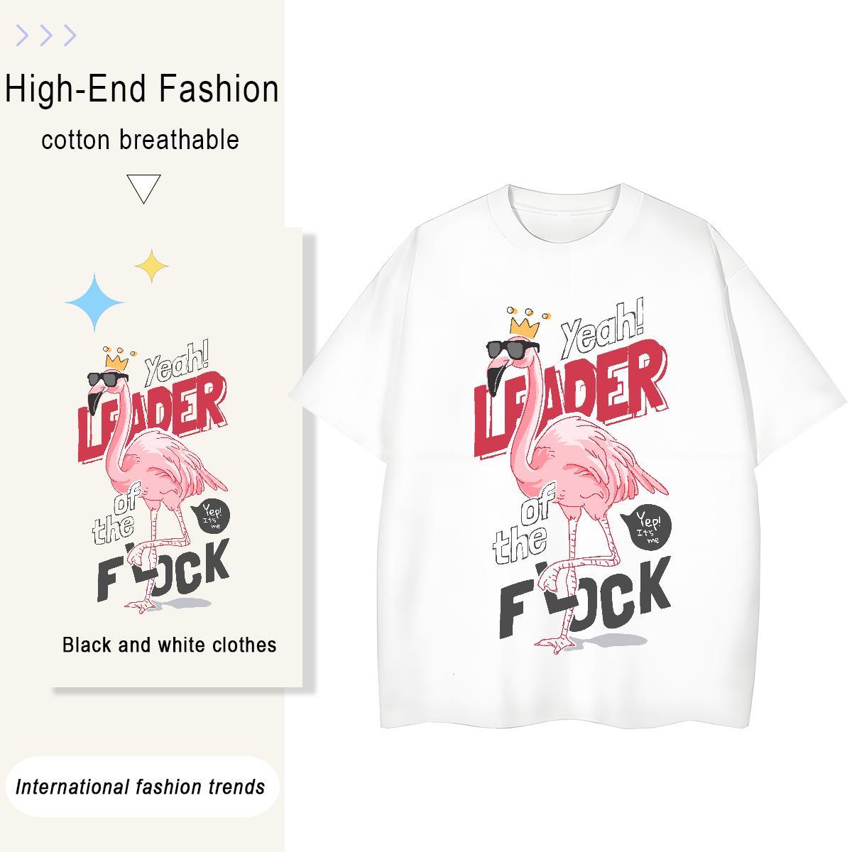 Loose Tshirts Casual Beach 100% Cotton 230g Custom Print Plus Size Round Neck Short Sleeve letter Men T Shirts Classic Tops
