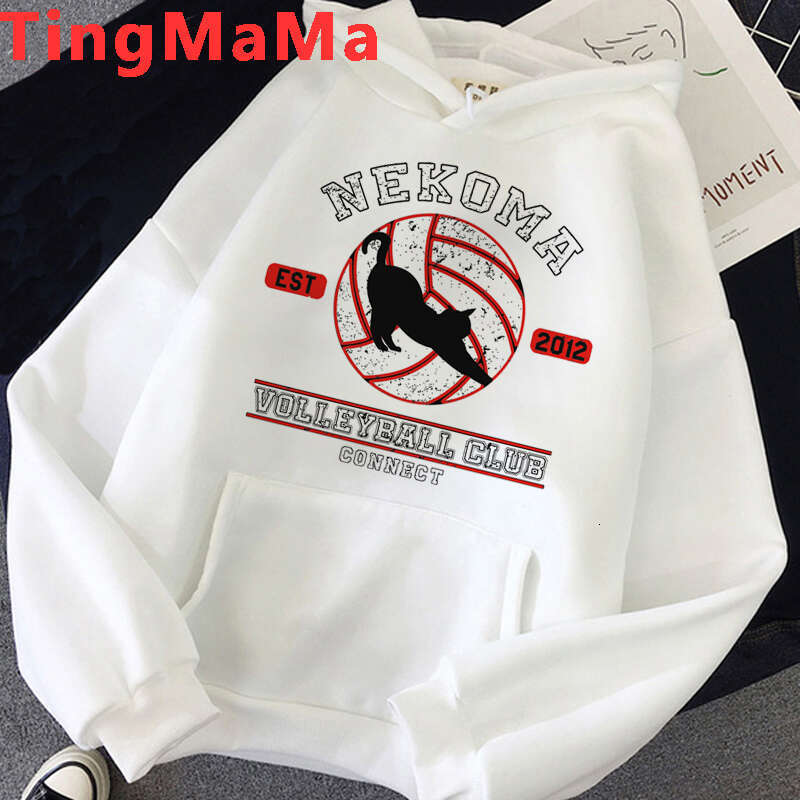 Haikyuu Oya Japanese Anime Hoodies Men Kawaii Cartoon Nekoma Graphic Streetwear Kuroo Volleyball Sweatshirts Male
