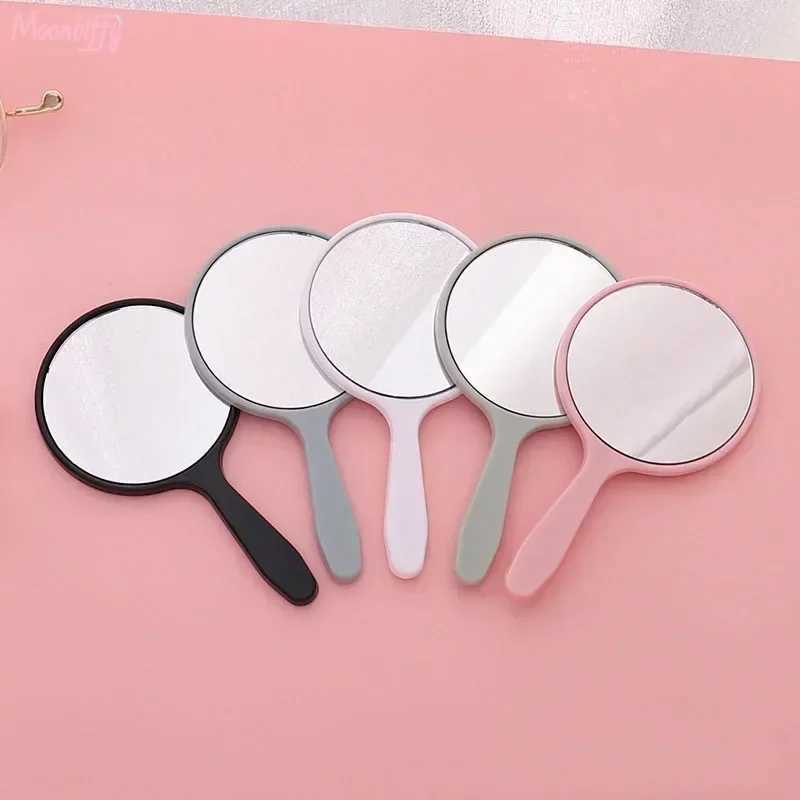 Mirror circular makeup mirror with handheld makeup hand mirror SPA salon compact mirror womens makeup mirror W240813