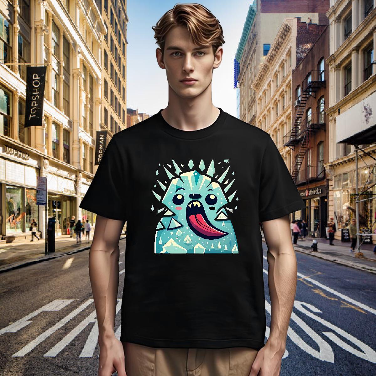 Mens T Shirts 100% Cotton 230g Little Monster Summer Casual O Neck Short Sleeves Cartoon Printing L-4XL Tshirts Stylist Comfortable Top Tees