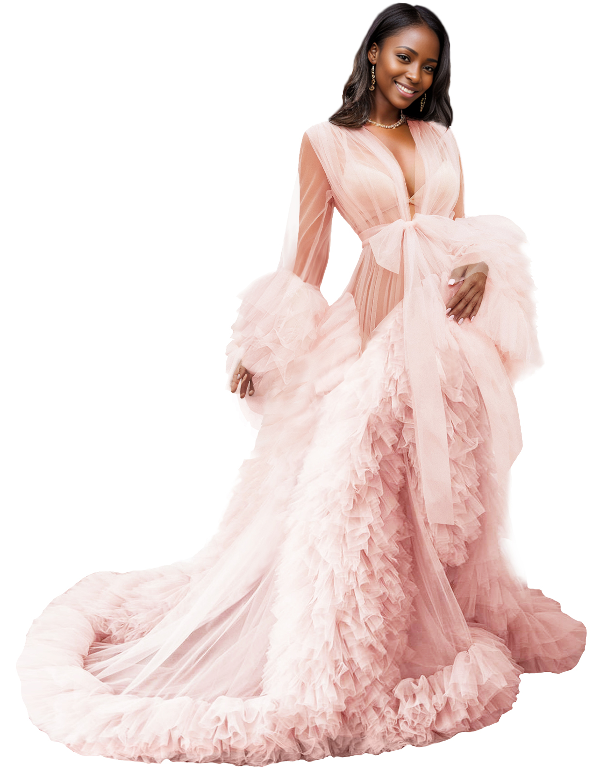 Vintage Evening Dresses Maternity Robes for Photoshoot Tiered A Line Babyshower Dresses Sexy Floor Length Pregnant Women Party Gowns