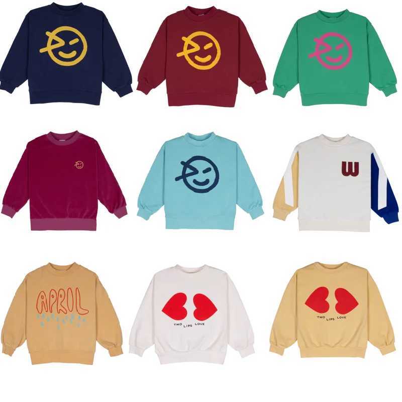 Childrens sweater 2024 autumn new fashion casual boys and girls round neck long-sleeved cute printing small baby pullover topsY240814
