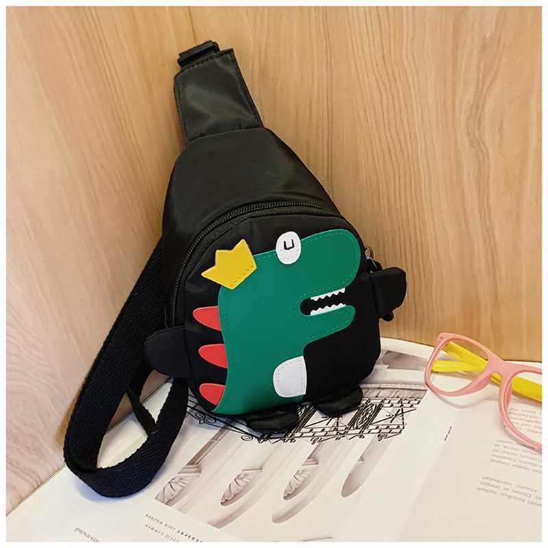 Childrens Messenger Bag Fashion Cartoon Dinosaur Pattern Mini Chest Bag Baby Boy Gills Cute Outdoor Coin Wallet Childrens Gift W240813