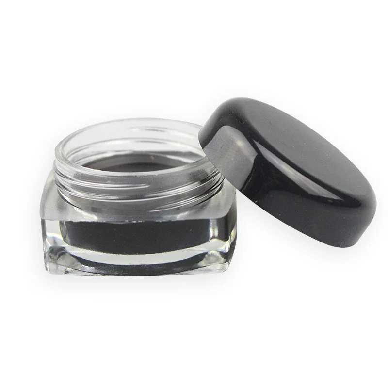1PC Waterproof Gel Eyeliner Mini Eyeliner Gel Cream With Brush Makeup Cosmetic Black Waterproof Eye Liner Pen Y240813