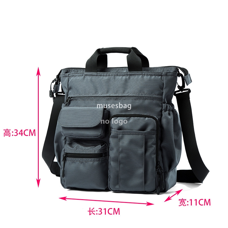 Multi-functional personality single shoulder crossbody bag Fashion casual handbag Business trip men's briefcase backpack men's bag