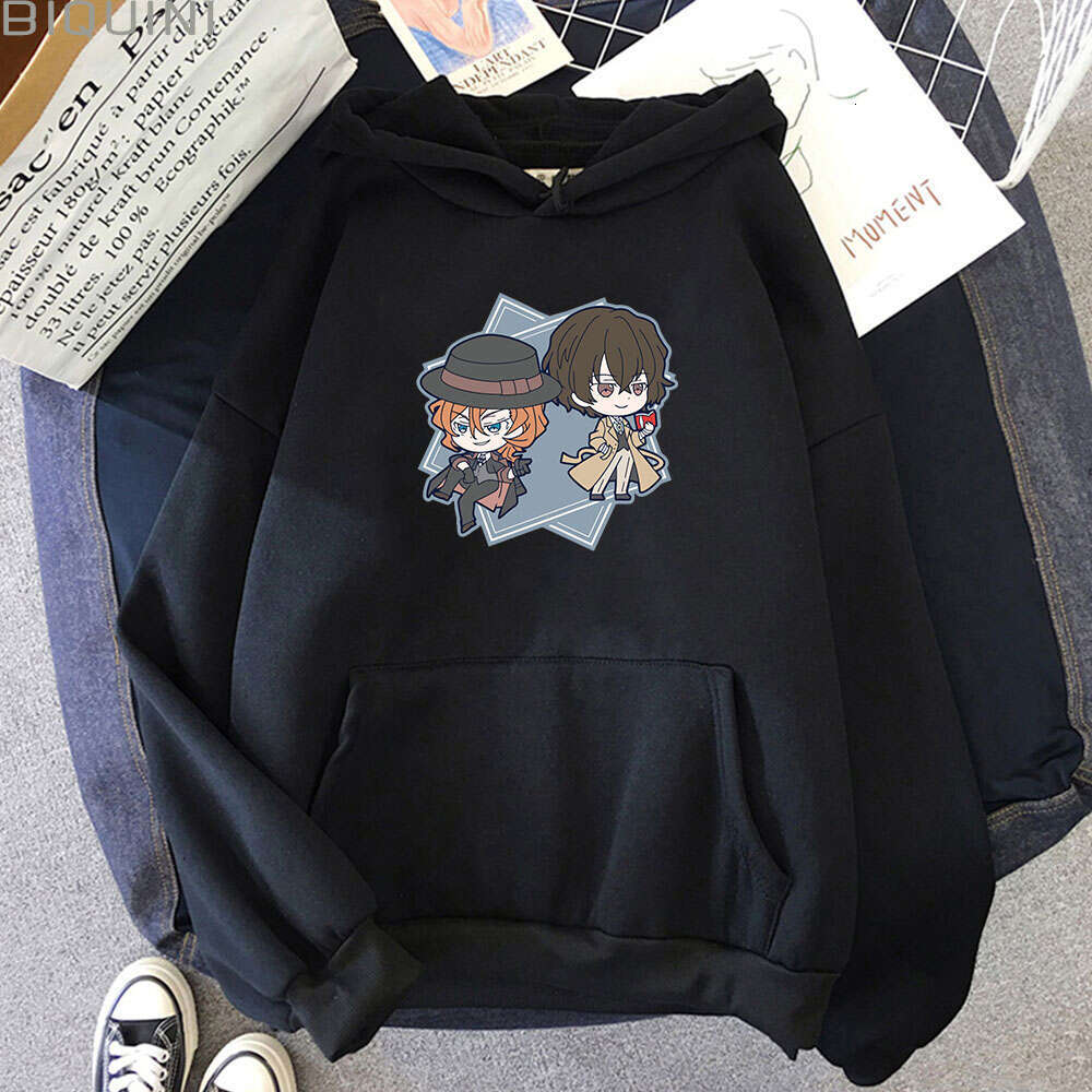 Japan Haruku Anime Bungo Stray Dogs Men Women Hoodies Chuuya Nakahara Dazai Unisex Long Sleeve Plus Size Sweatshirt Streetwear