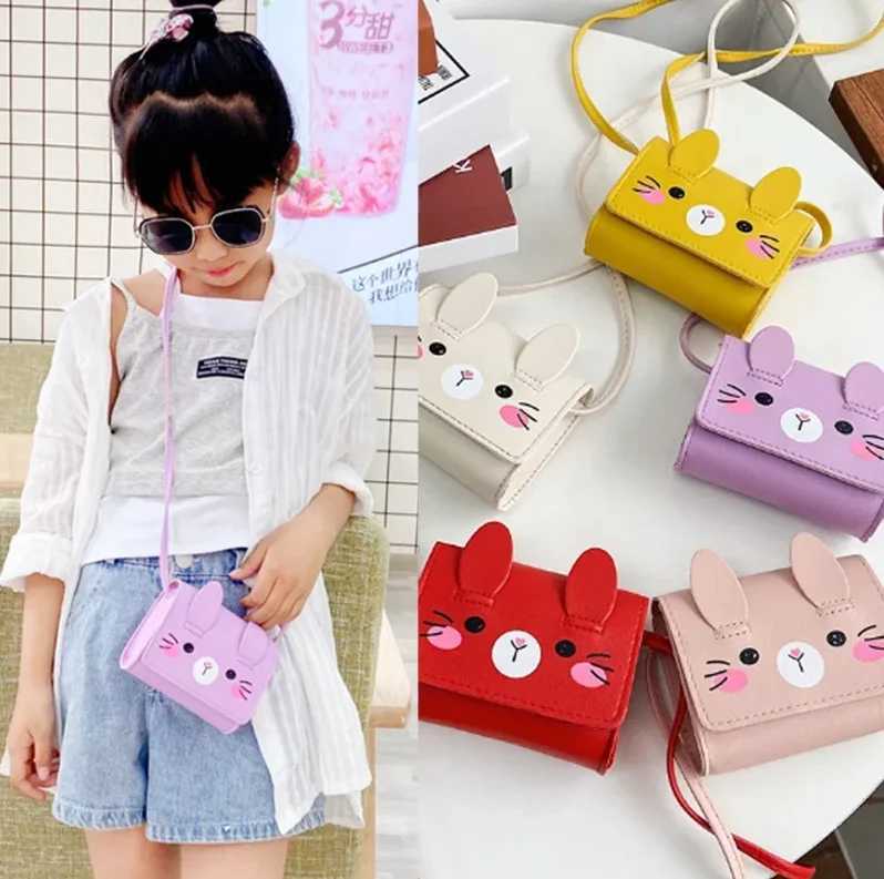 Store closed cleaning sales cute cartoon cat childrens messenger bag childrens fashion coin money bag girls handbag W240813
