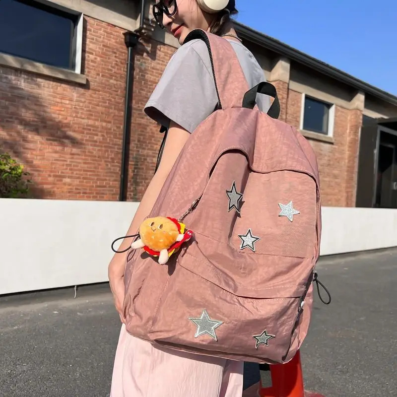 Miyagawa Spicy Star Backpack Womens Causal Y2k Backpack Fashion High Capacity Japanese Ins Cute School Bag 240813