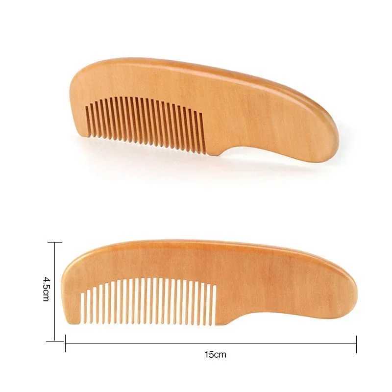 Newborn Wood Hair Comb Natural Wool Comb Hair Brush Baby Head Massager Portable Baby Accessories W240813