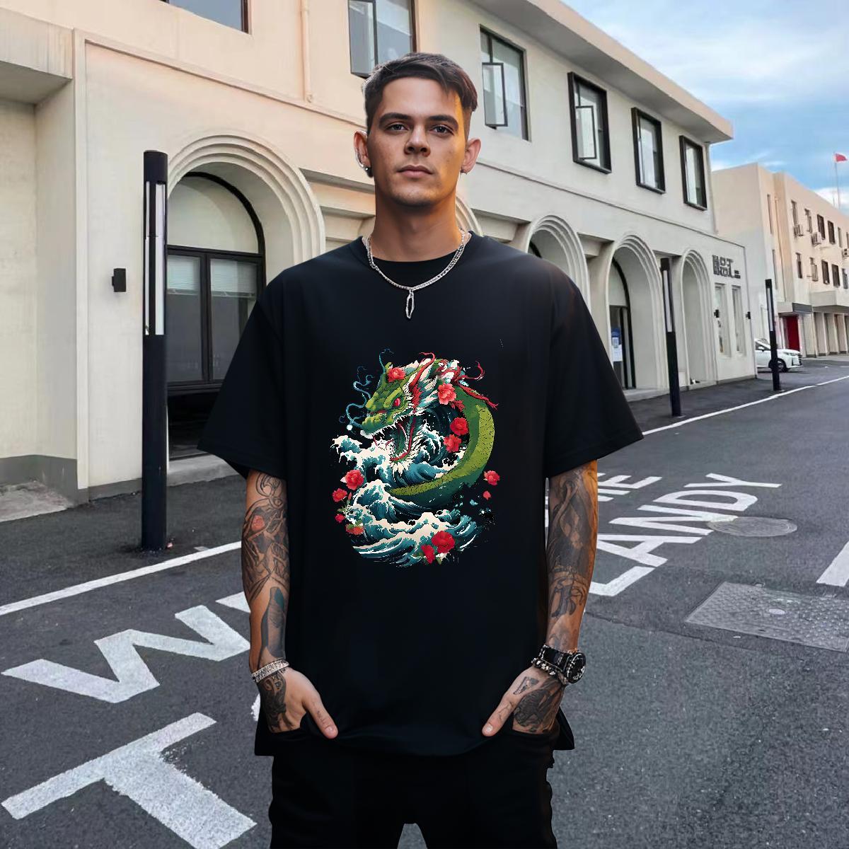 Designer Men Clothes T-Shirt Street 100% Cotton 230g Anime Breathable Short Sleeve Man T Shirts Factory Direct Tshirts