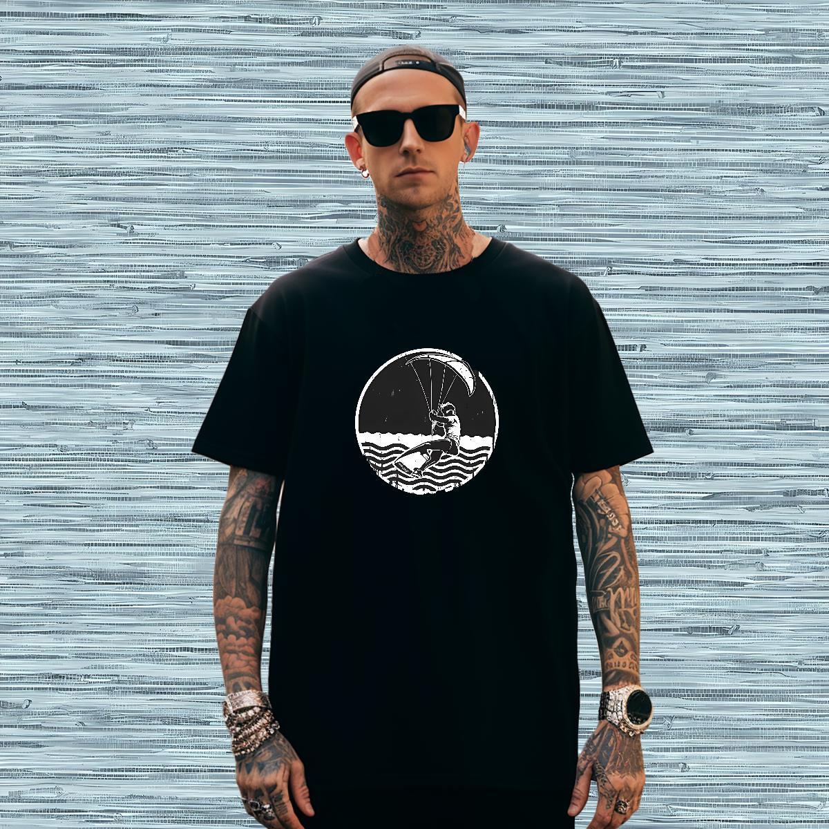 T-Shirts 230g Cotton character Anime Printing Street Short Sleeve Soft DIY Tshirts Classic Casual Brand Tees