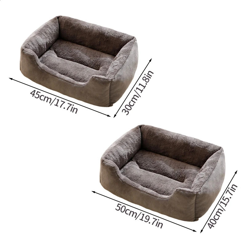 Bed For Dog Cats Puppy House Small Medium Cat Pet Sleeping Sofa Plush Sofa Mats Dog Cushion Pet Accessories Room Decoration 240812