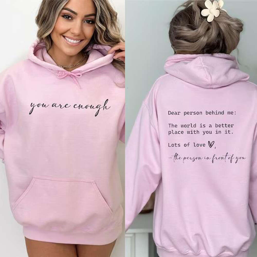 Person Dear Behind Me Print Hooded Plus Size Hoodie Women Sweatshirts Haruku Long Sleeve Girl Streetwear Loose Casual Pullover