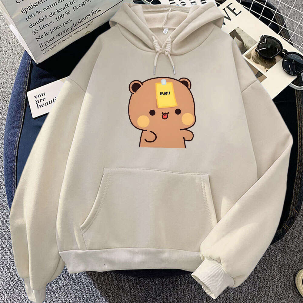 Aesthetic Men Trendy Hoodies Panda Bear Bubu Dudu Cute Print Hoodie Plus Size Sweatshirt Comfortable Personality Pullover