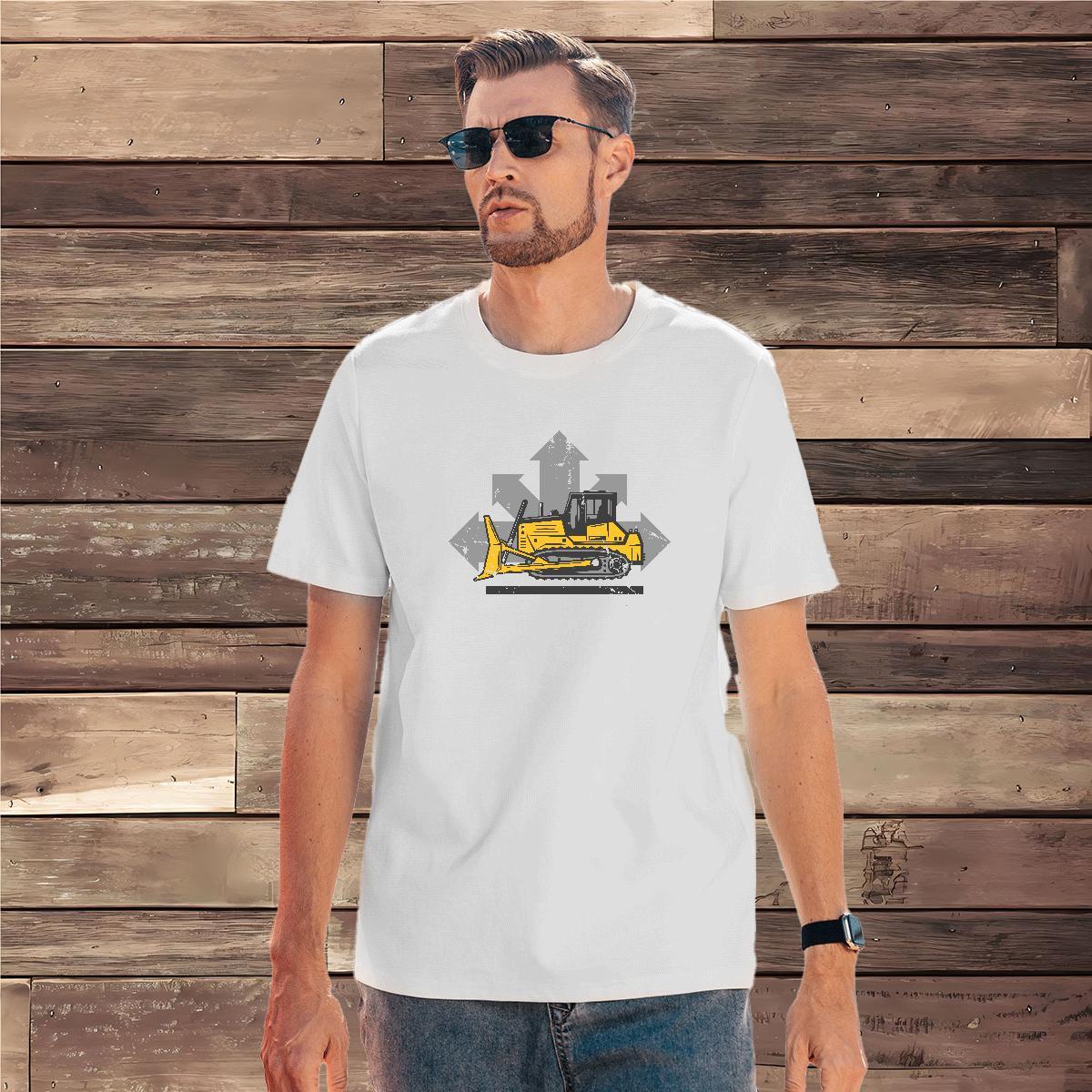 Comfortable car T Shirt For Man Casual Daily Wear Men Clothes T-Shirt 230g Cotton DIY Customized Crew Neck Custom Anime Tops