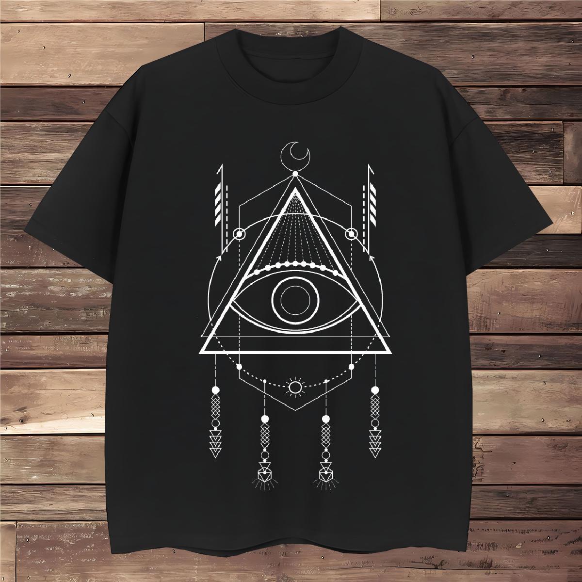 T Shirt For Man 230g Cotton Geometric line Street Casual Pure Cotton Floral Print Couples T Shirts Stylist High Quality Tee Shirt