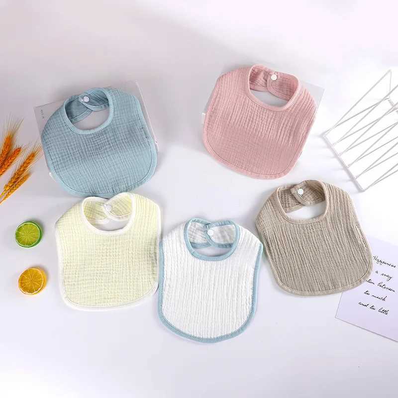 Bibs Burp Cloths Baby Girl Boy Feeding Bibs Solid Color Apron Saliva Towel Kids Toddler Dinner baberos Bandanas Burp Cloths Newborn Drool BibL4812