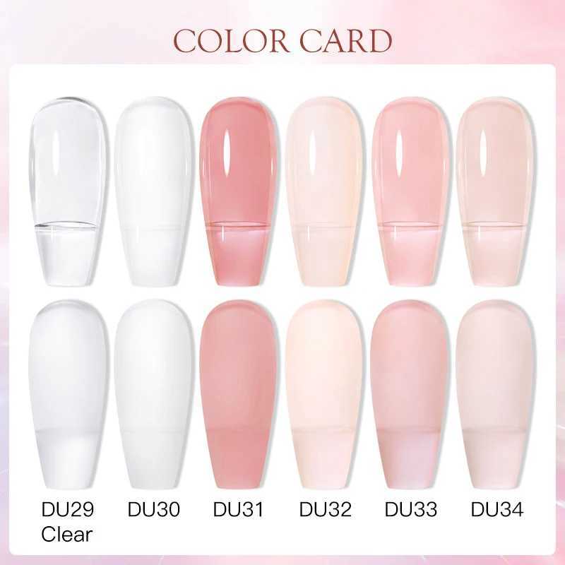 8ml Nude Milk White Extension Gel Quick Building French Style Semi Permanent Soak Off UV Nail Art Gel Polish Varnish ManicureM240814