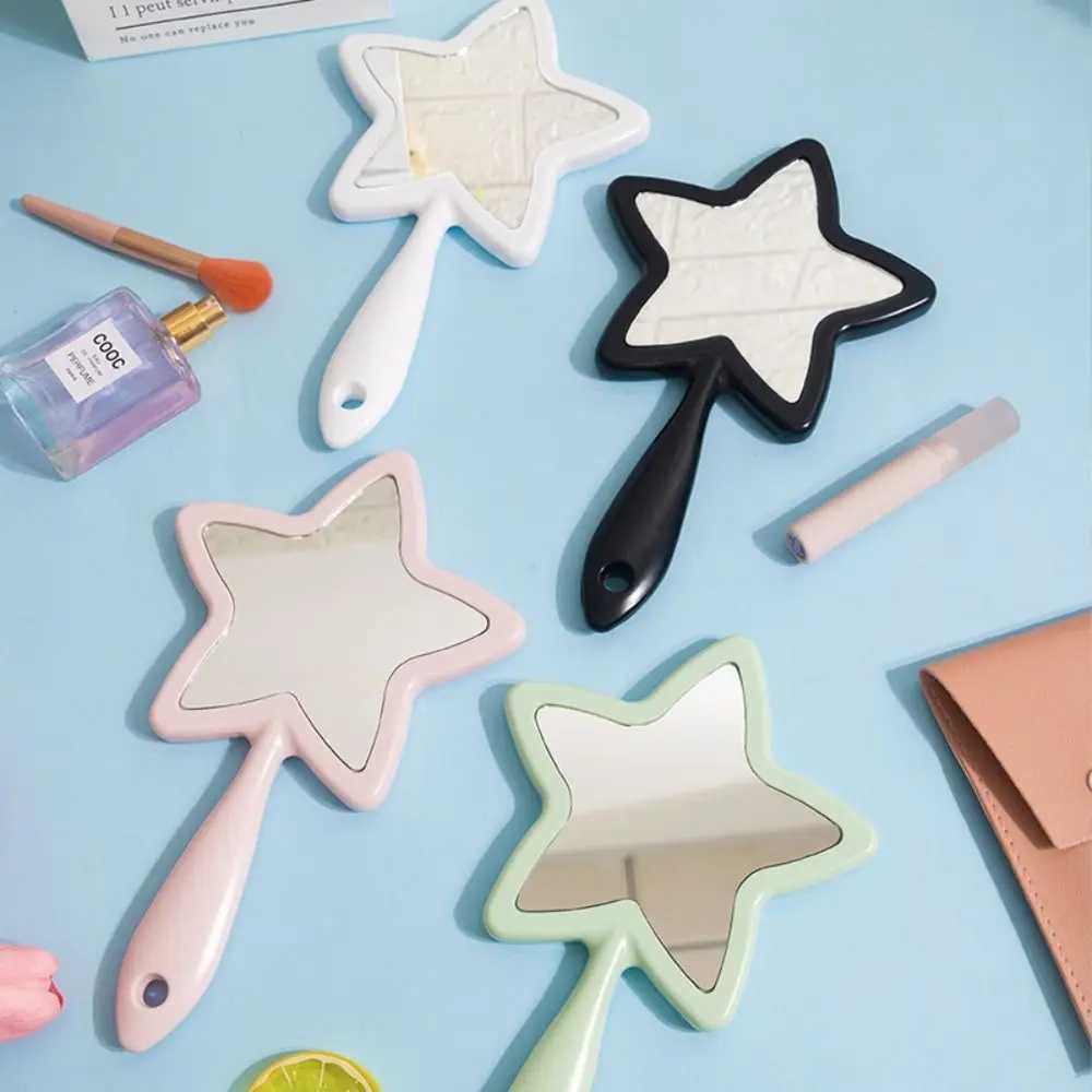Cute star shaped makeup mirror makeup mirror handheld makeup mirror creative compact mirror W240813