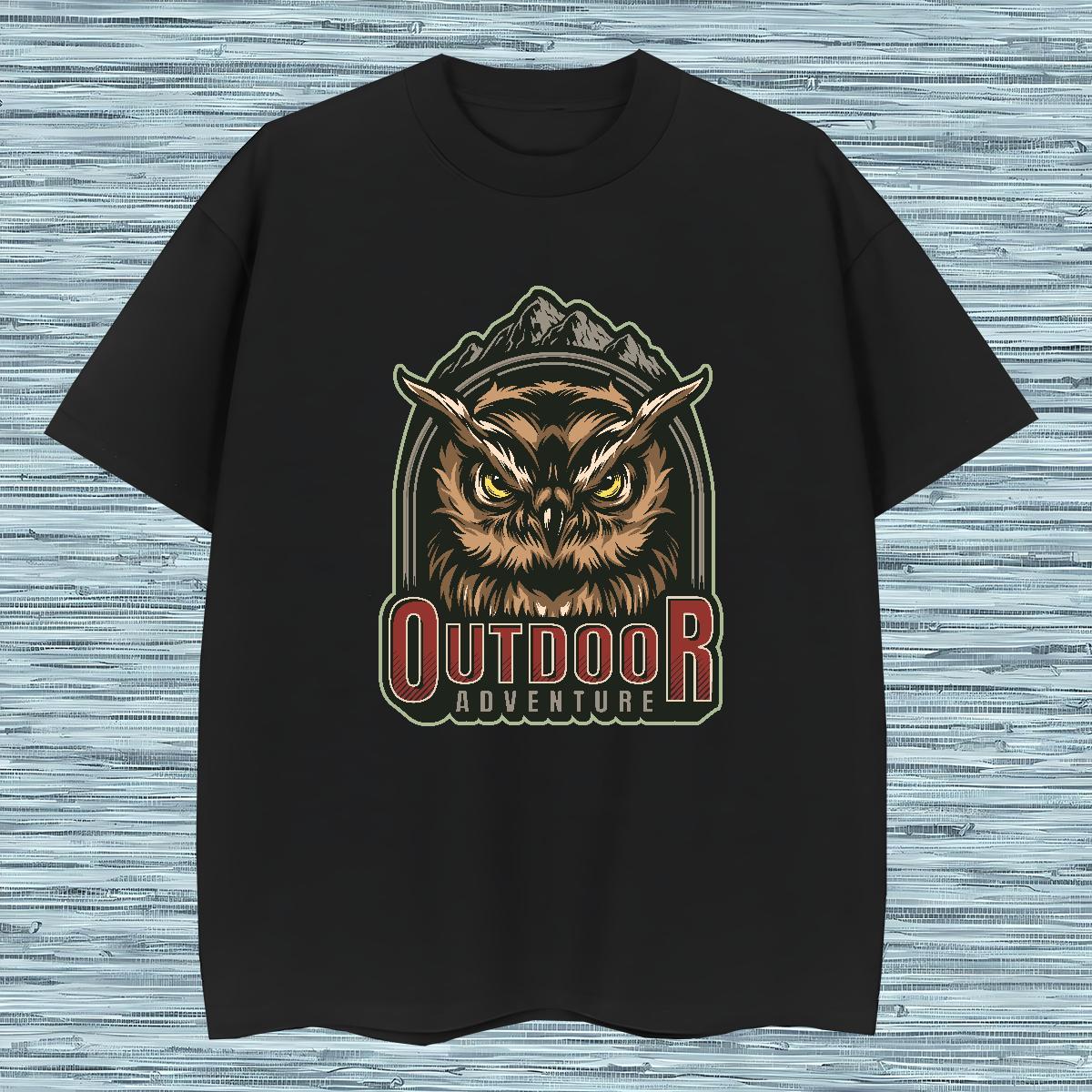 Classic T-Shirts Owl Breathable Crew Neck Street wear Hip Hop Customized 230g Pure Cotton Men Clothes T-Shirt Designer Fashion Clothings