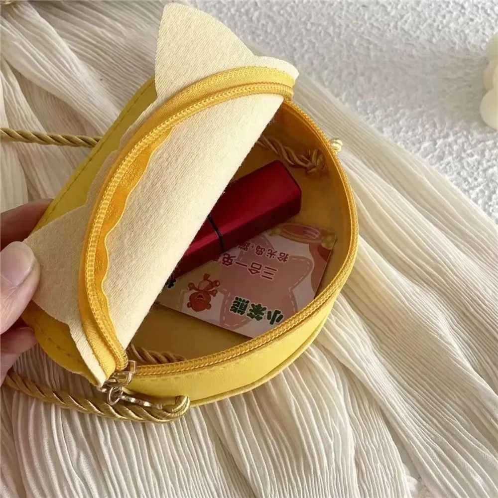 Fashion princess childrens mini handbag baby girl PU leather small shoulder cross body bag cute cat childrens coin wallet W240813