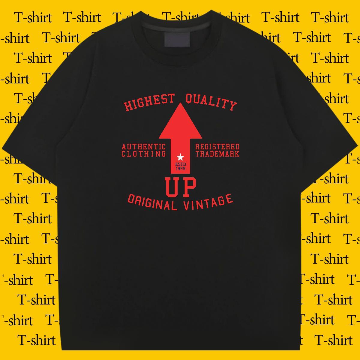 Brand Men Tops Tees Beach 230g Pure Cotton Anime Print O Neck Short Sleeves letter T-Shirts Fashion New Tshirts
