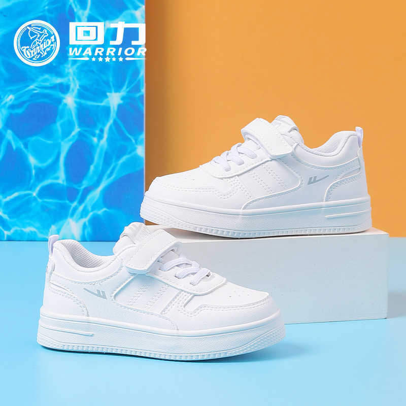 Sneakers Huili Childrens Shoes Childrens Little White Shoes 2024 Spring New Collection Boys Soft soled Board Shoes Girls White Casual Shoes H240815