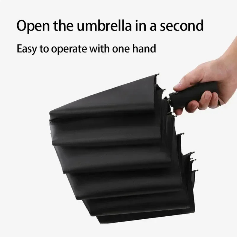 Use this fully automatic 24 bone umbrella to maintain protection in any weather available multiple colors w240813
