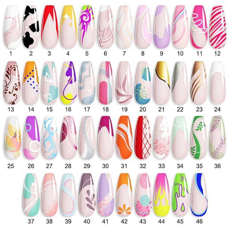 ROSALIND 5ml Line Nail Gel UV Lamp For Nail Art With Brush Vernis Semi Permanent Nail Gel Polish Wire Painting Nail GelM240814