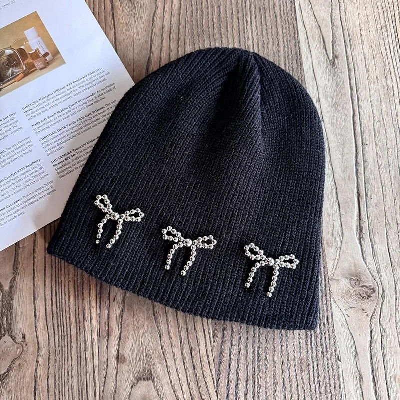 Simple Style Beanies 2025 Knit Winter Warm Caps Hats Hip-hop Soft Hat Brim Warm Knitted Cap for Men Women Lady Man 240813
