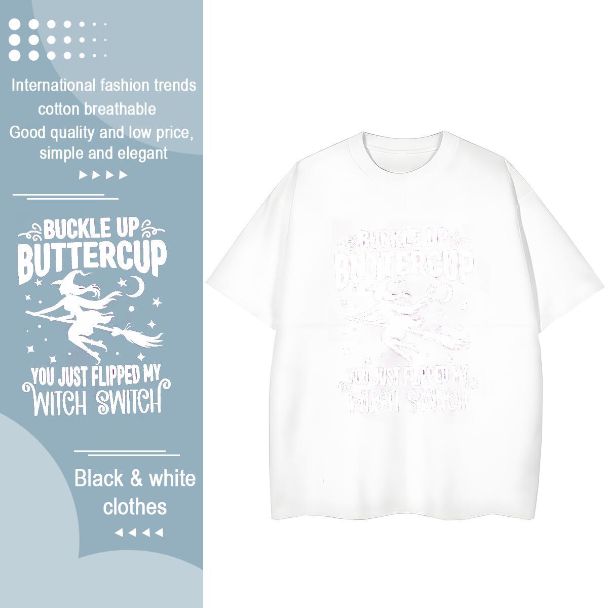 Designer T-Shirts for Men halloween Breathable Anime Printing Street Oversized 4XL 230g 100% Cotton Couples T Shirts Classic Casual Tops Shirt