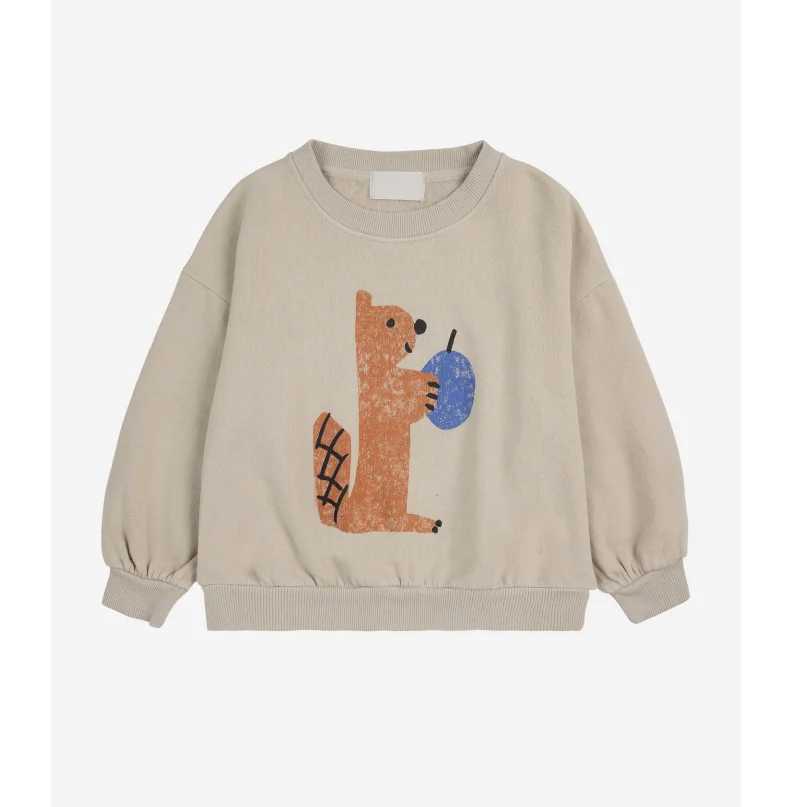 Childrens Sweatshirt 2024 Fall New Cartoon Fashion Casual Boys Girls Sweater Cotton Long-sleeved T-shirt Childrens ClothingY240814