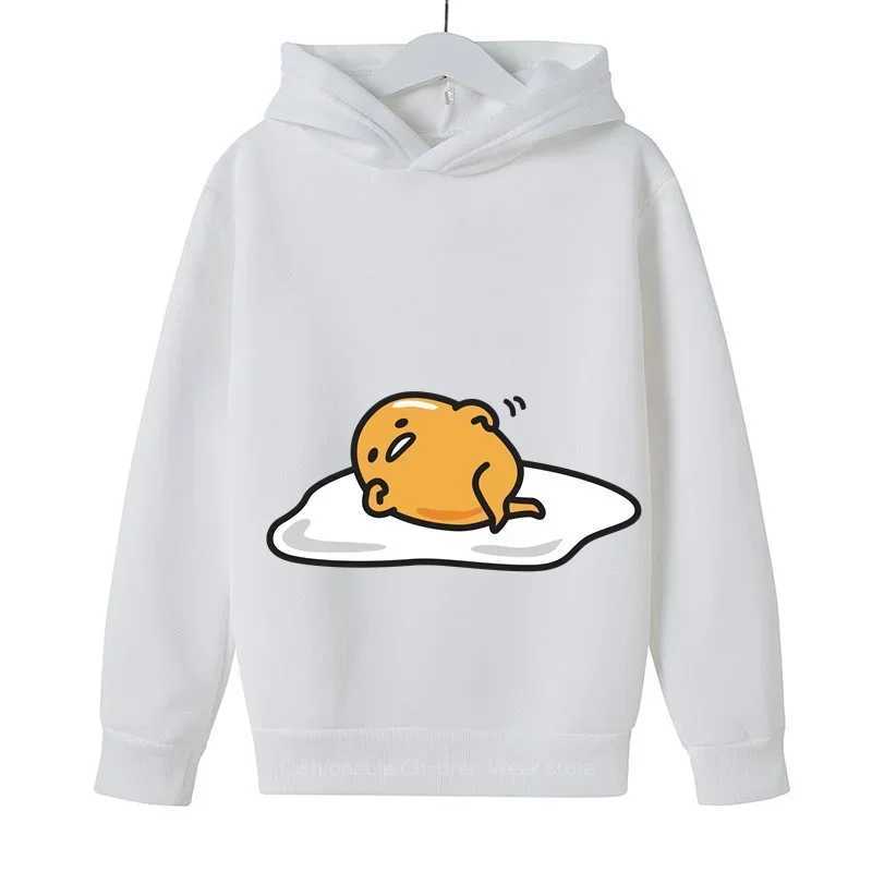 2024 Stylish Sanrio Gudetama Cute Cartoon Print Kids Hoodie Boys Girls Cotton Soft Clothes for Spring-AutumnY240814