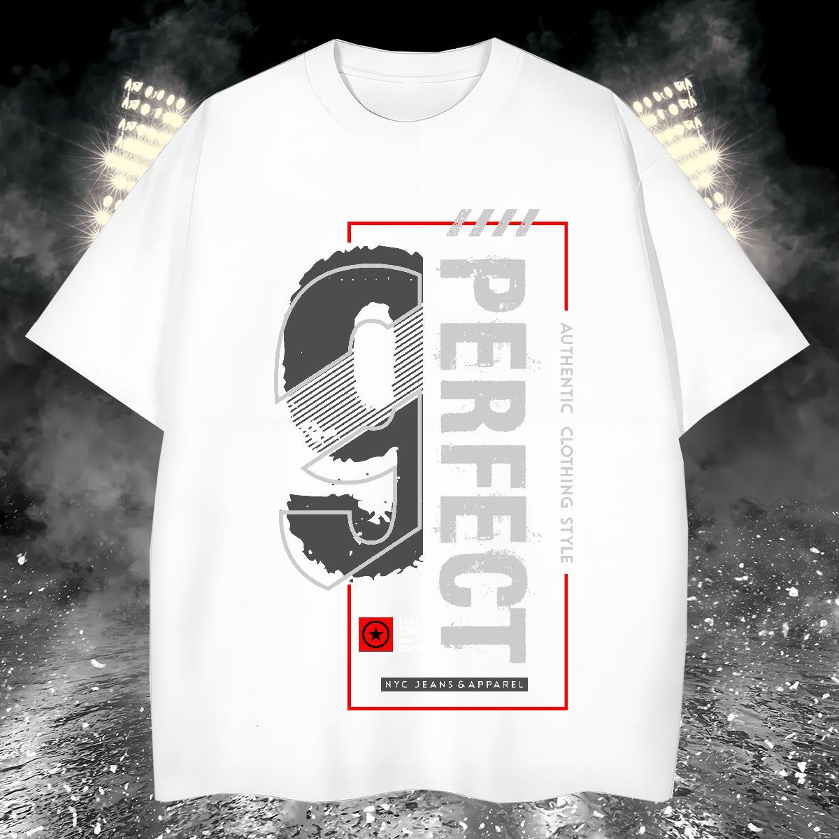 Free Shipping letter T-Shirts for Men Hip Hop Street Men Tees 230g 100% Cotton New Designer Breathable Soft Oversized Tops