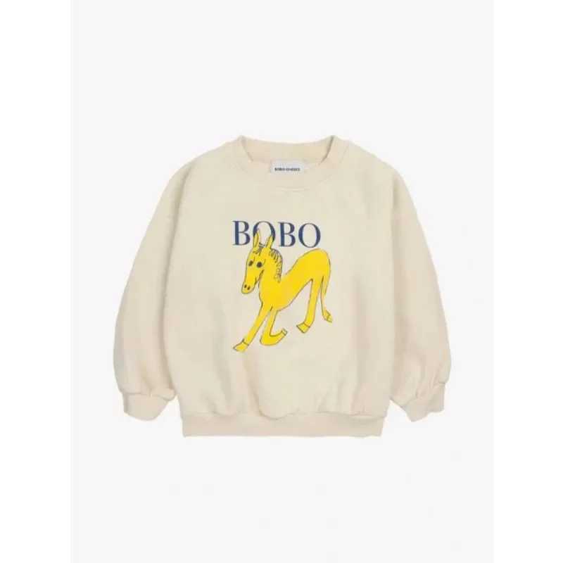 Sweatshirts for Kids 24 New Boys and Girls Cotton Sweatshirts Breathable and Comfortable Printed Tops Kids Clothes GirlsY240814