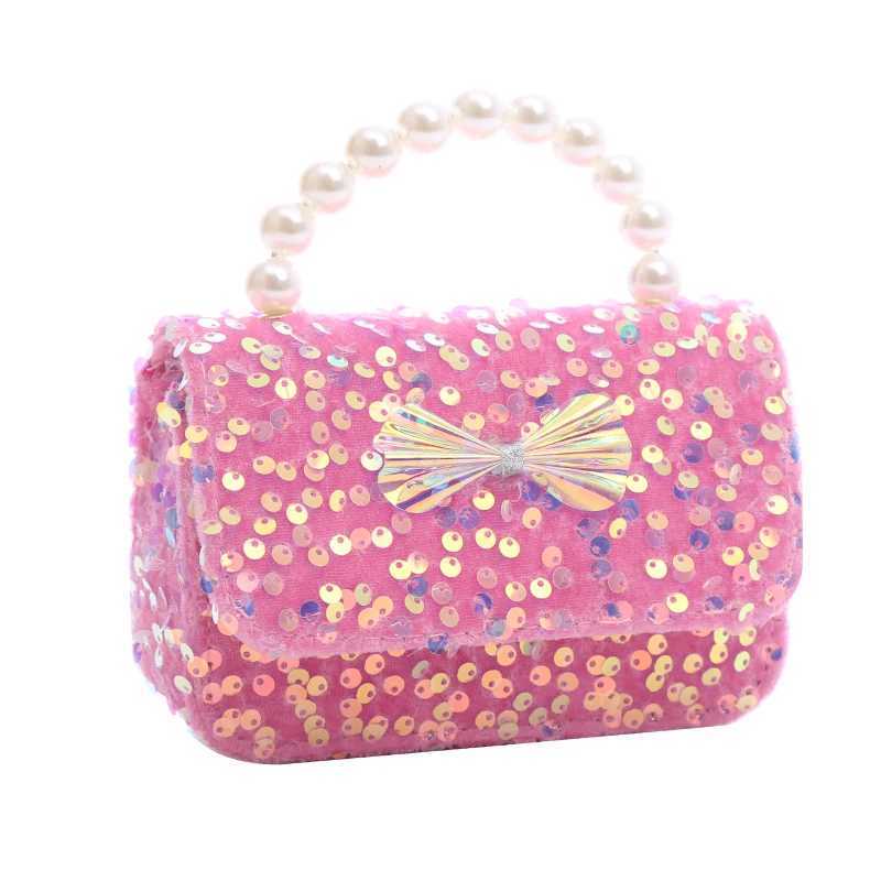 New childrens glitter cross shaped bag girls coin wallet bag cute childrens baby bow knot wallet and handbag gift W240813