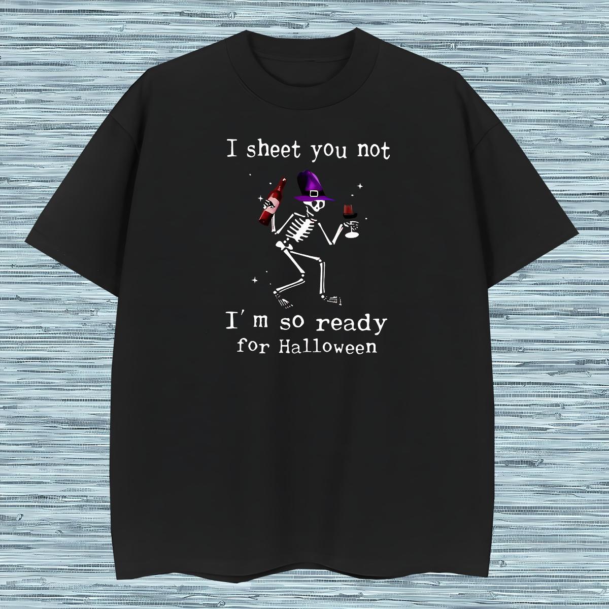 Classic T shirt halloween Crew Neck Breathable Casual Daily Wear Plus Size Custom 230g Pure Cotton Tshirt for Man Woman Wholesale Top Tees